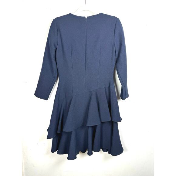 Eliza J. Flounce Layers Mini Dress Old Money Preppy Regency Rich Chic Elegant 4 - Picture 3 of 8